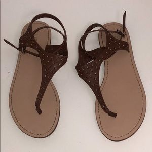 Forever 21 brown thong sandals